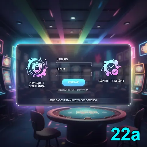 Ilustração de Explore os Slots e Jogos Ao Vivo na 22a com Segurança
